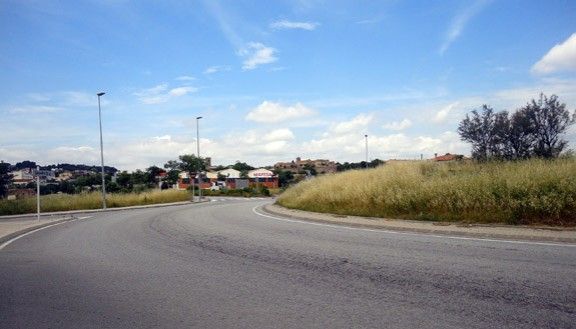 Una de les rotondes de la ronda nord, al seu pas per Canovelles