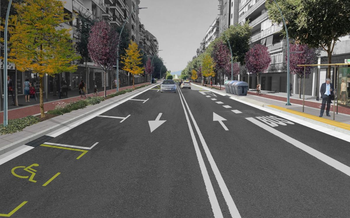 Imatge virtual de la reforma de l'avinguda Sant Esteve