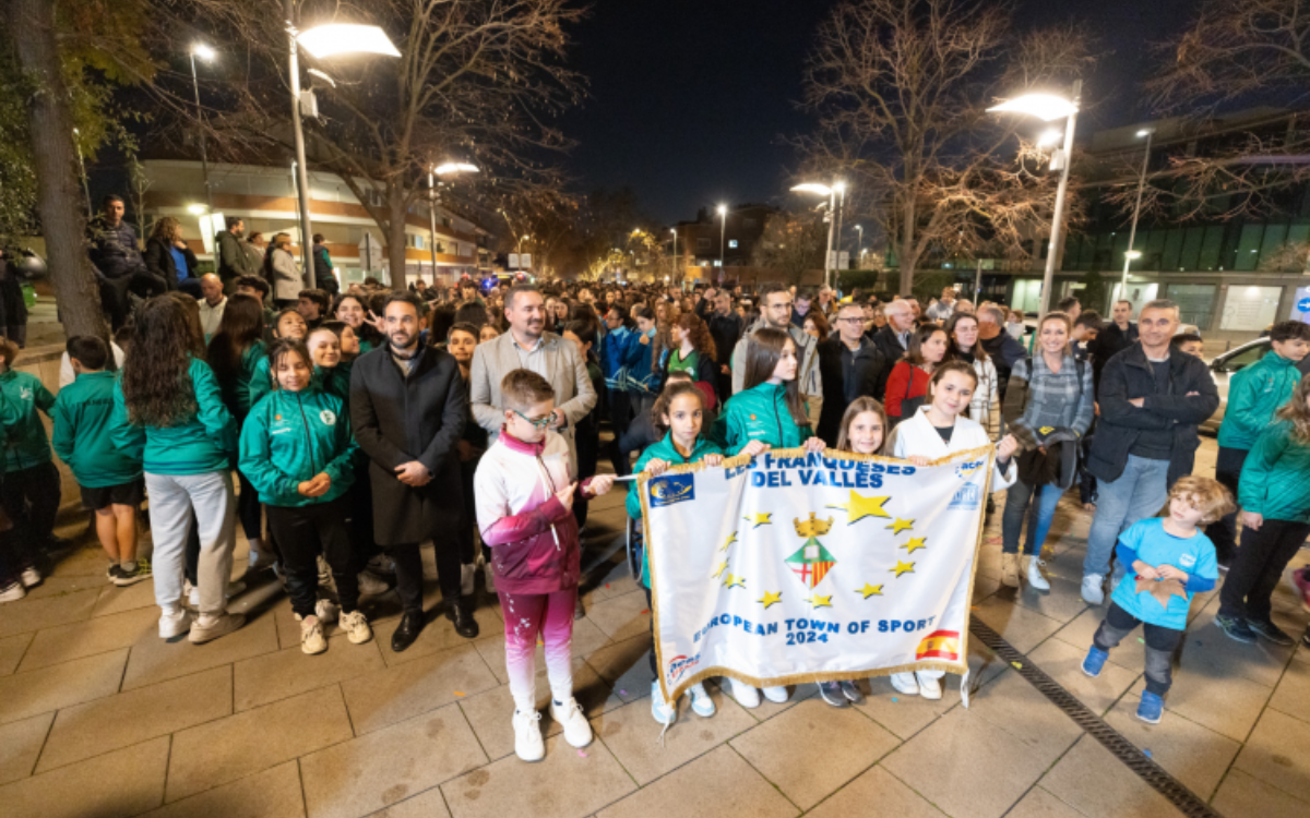 Festa inaugural de Les Franqueses, Vila Europea de l'Esport 2024, del passat mes de febrer