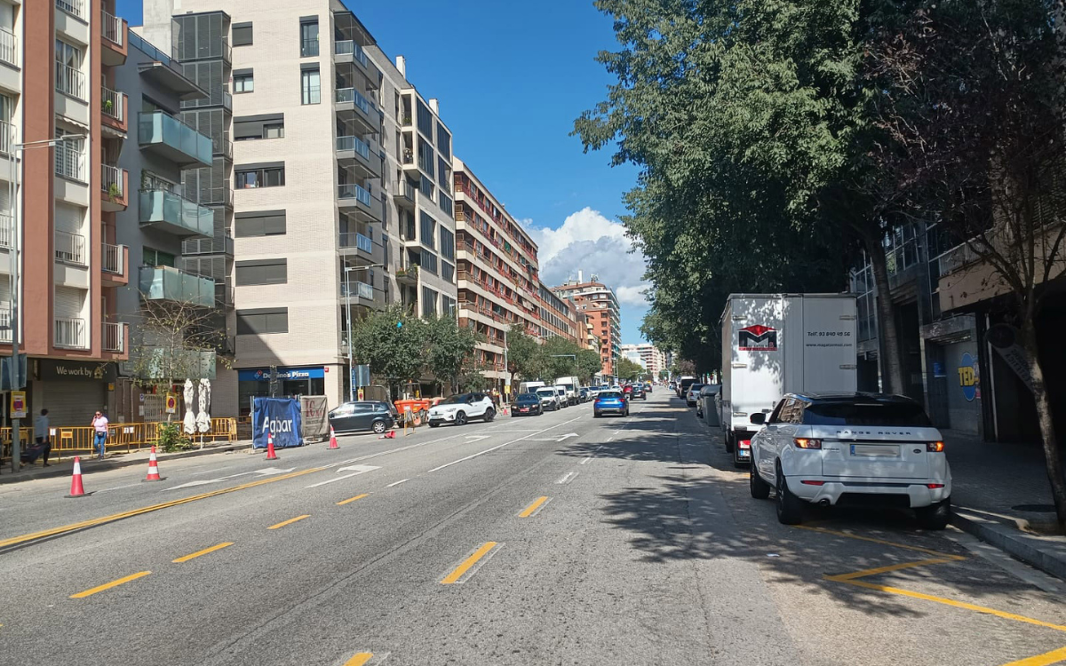 La segona fase de les obres és en el tram est comprès entre el carrer Foment i Josep Umbert