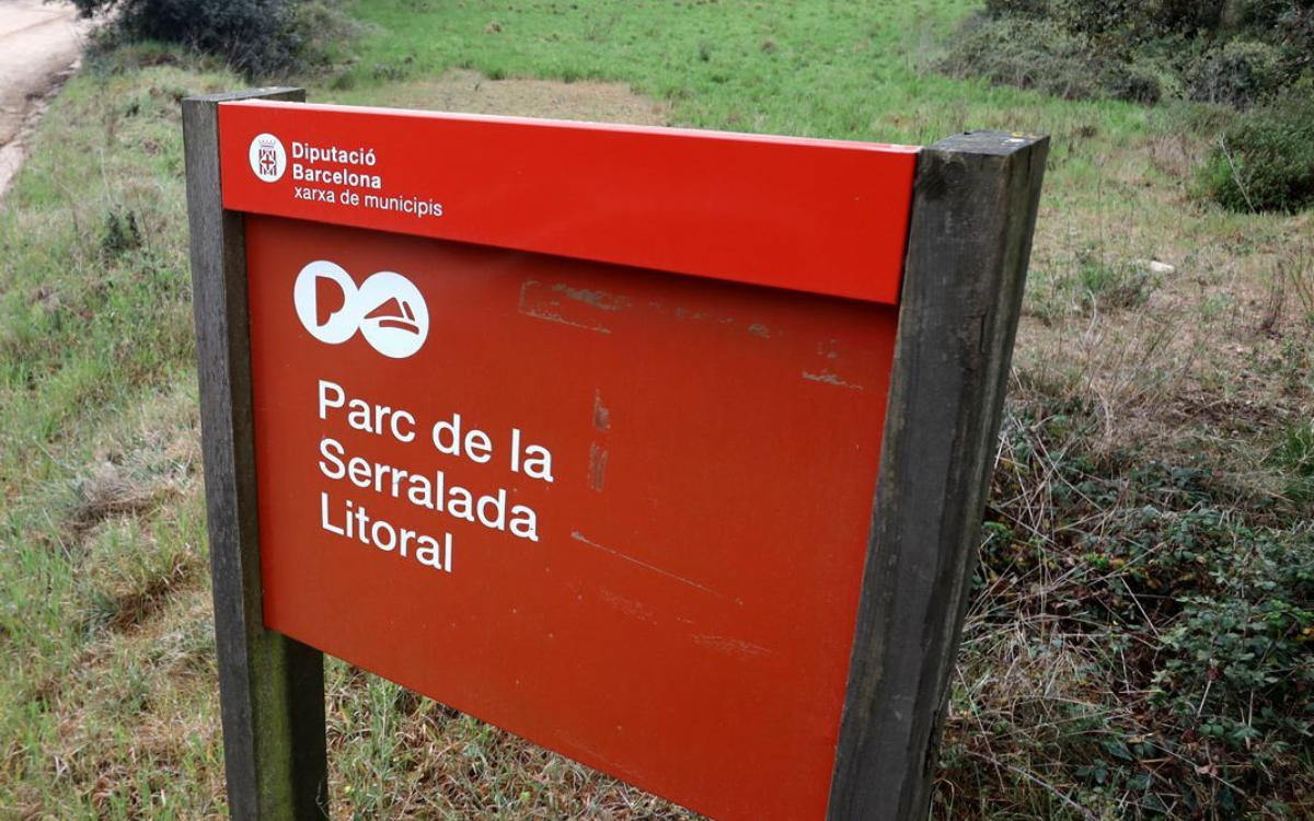 Cartell del Parc de la Serralada Litoral