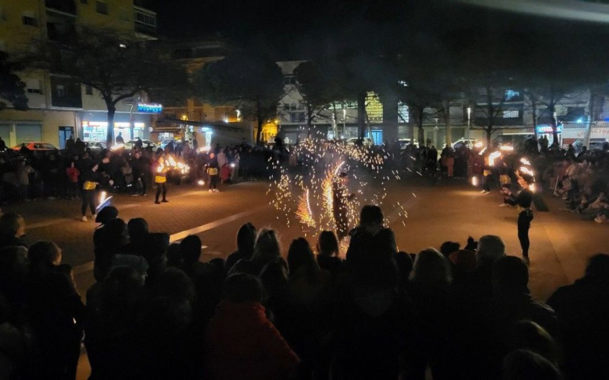 Espectacle de llums de Nadal a Canovelles