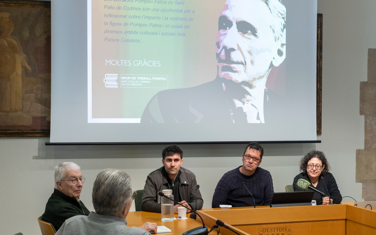 Presentació de les jornades a la seu de l'Institut d'Estudis Catalans