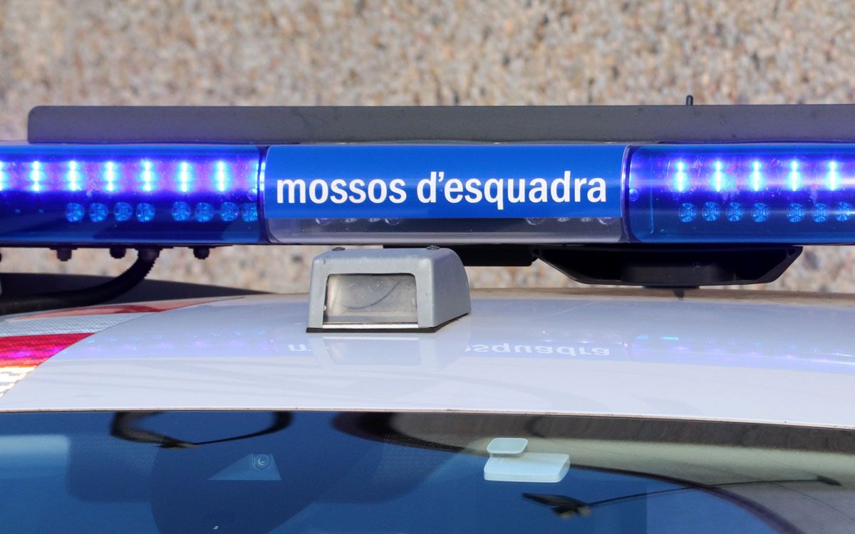 Senyals lluminosos d'una patrulla dels Mossos d'Esquadra