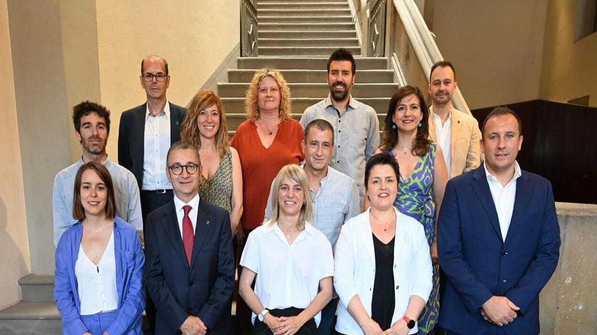 Els nous regidors de l'equip de govern de l'Ajuntament de Granollers.