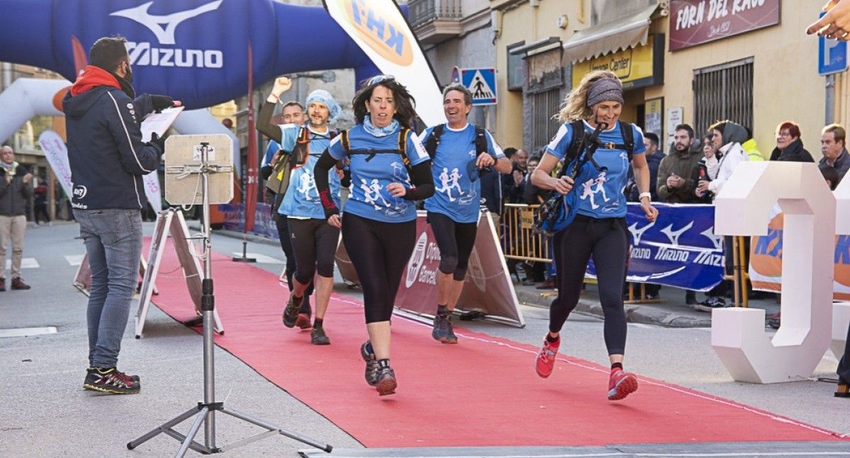 La meta de l'OnCodines Trail de l'any passat, a Sant Feliu de Codines