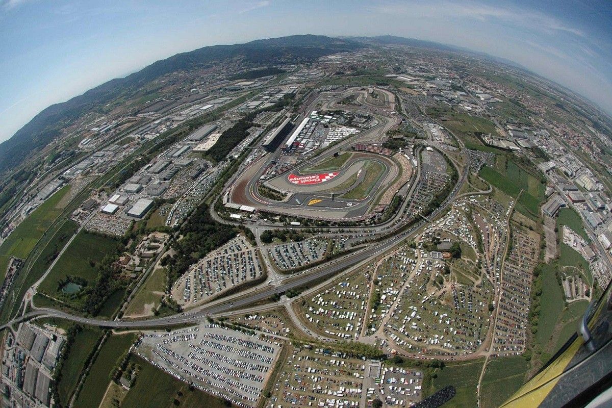 Imatge aèria del Circuit de Montmeló