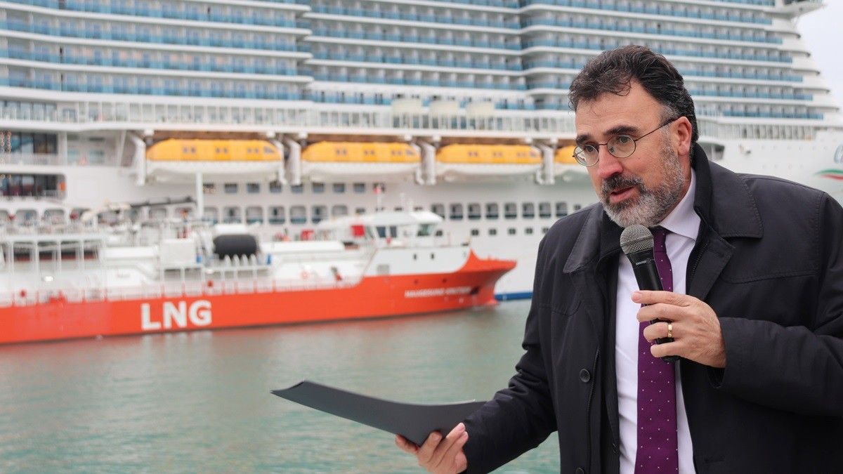 Lluís Salvadó, president del Port de Barcelona, aquest migdia