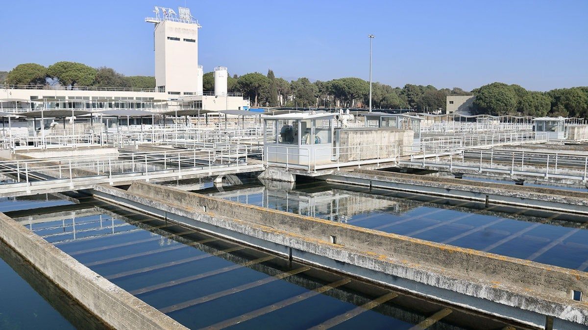 Potabilitzadora de Cardedeu, punt d'on surt la canonada amb pèrdues