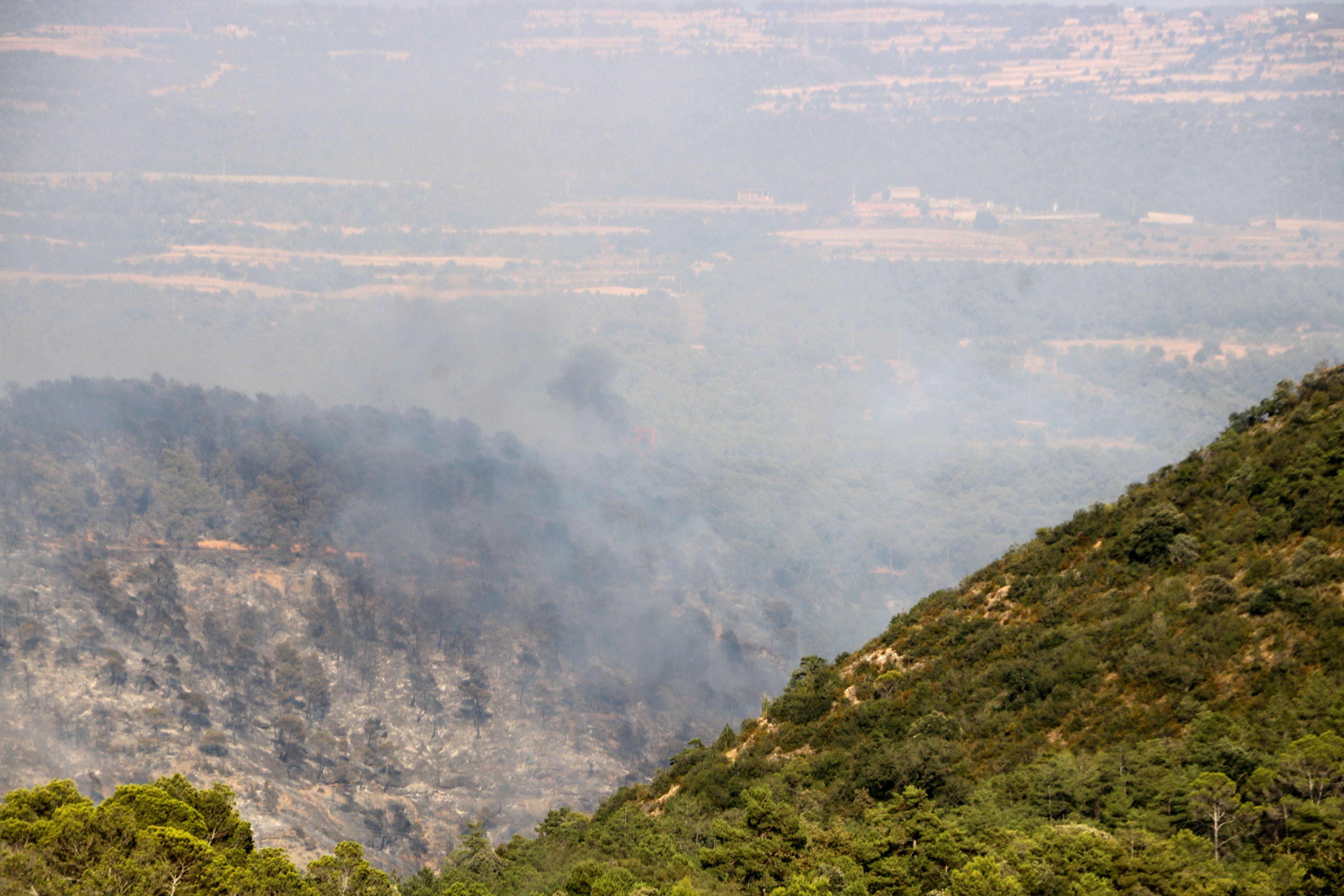 L'incendi d'Artesa de Segre va cremar unes 70 hectàrees