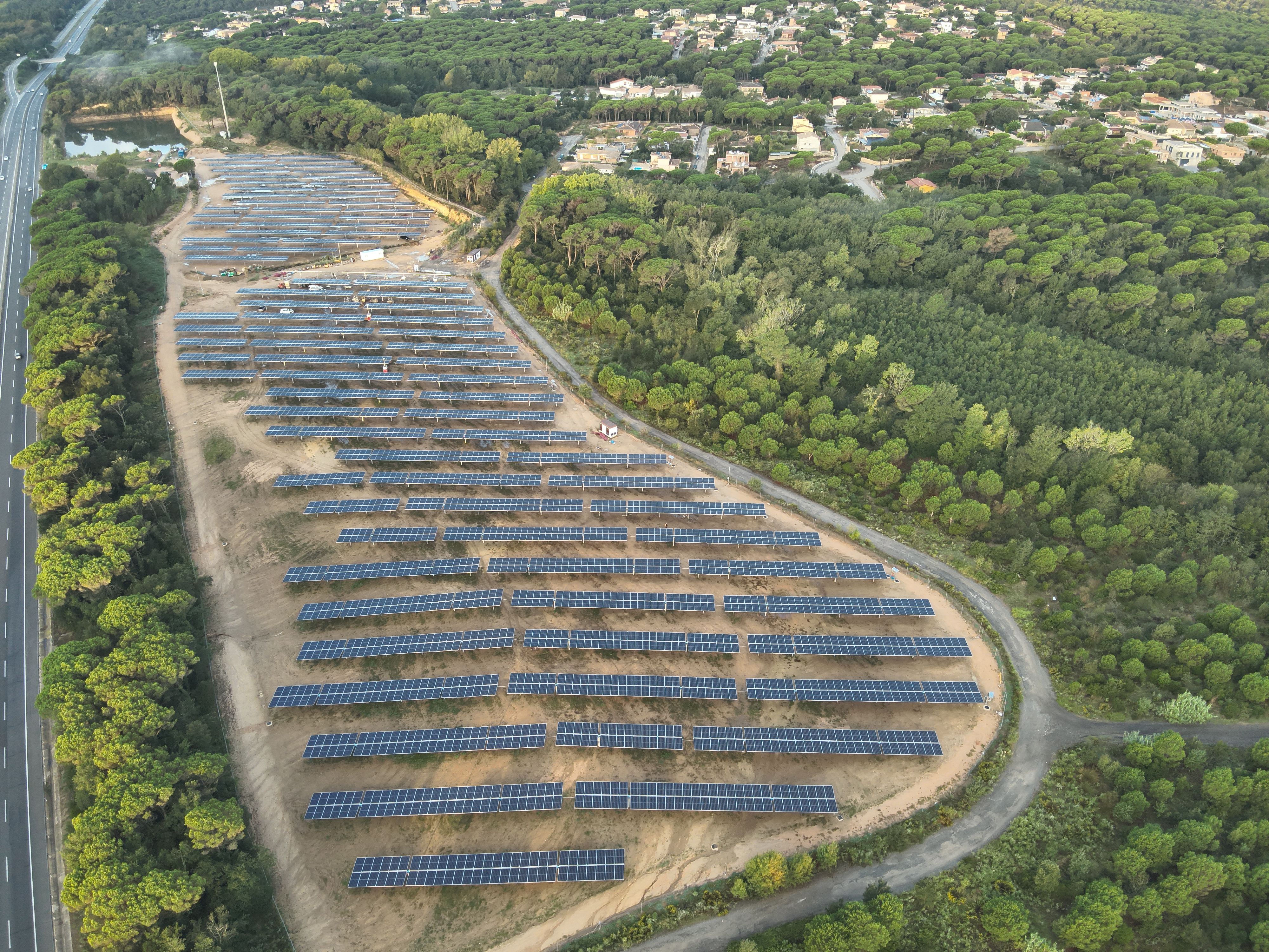 Parc solar de Vidreres que comprarà L'Energètica pública