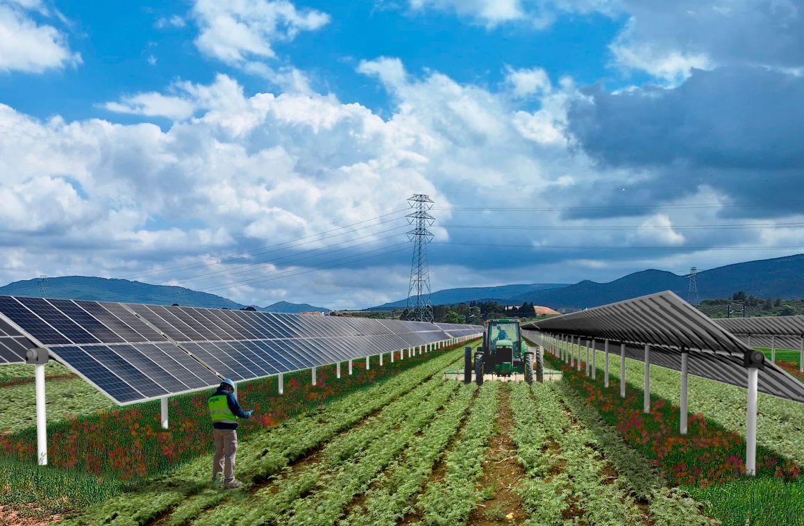 Futur parc agrovoltaic de Montblanc