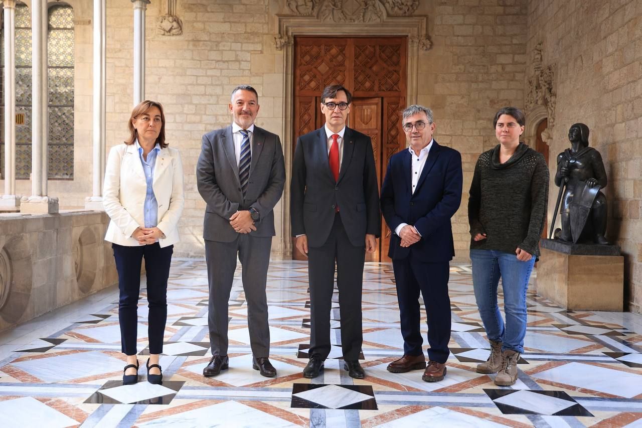 Salvador Illa, Sílvia Paneque i Miquel Sàmper s'han reunit amb la Federació Catalana de Càmpings