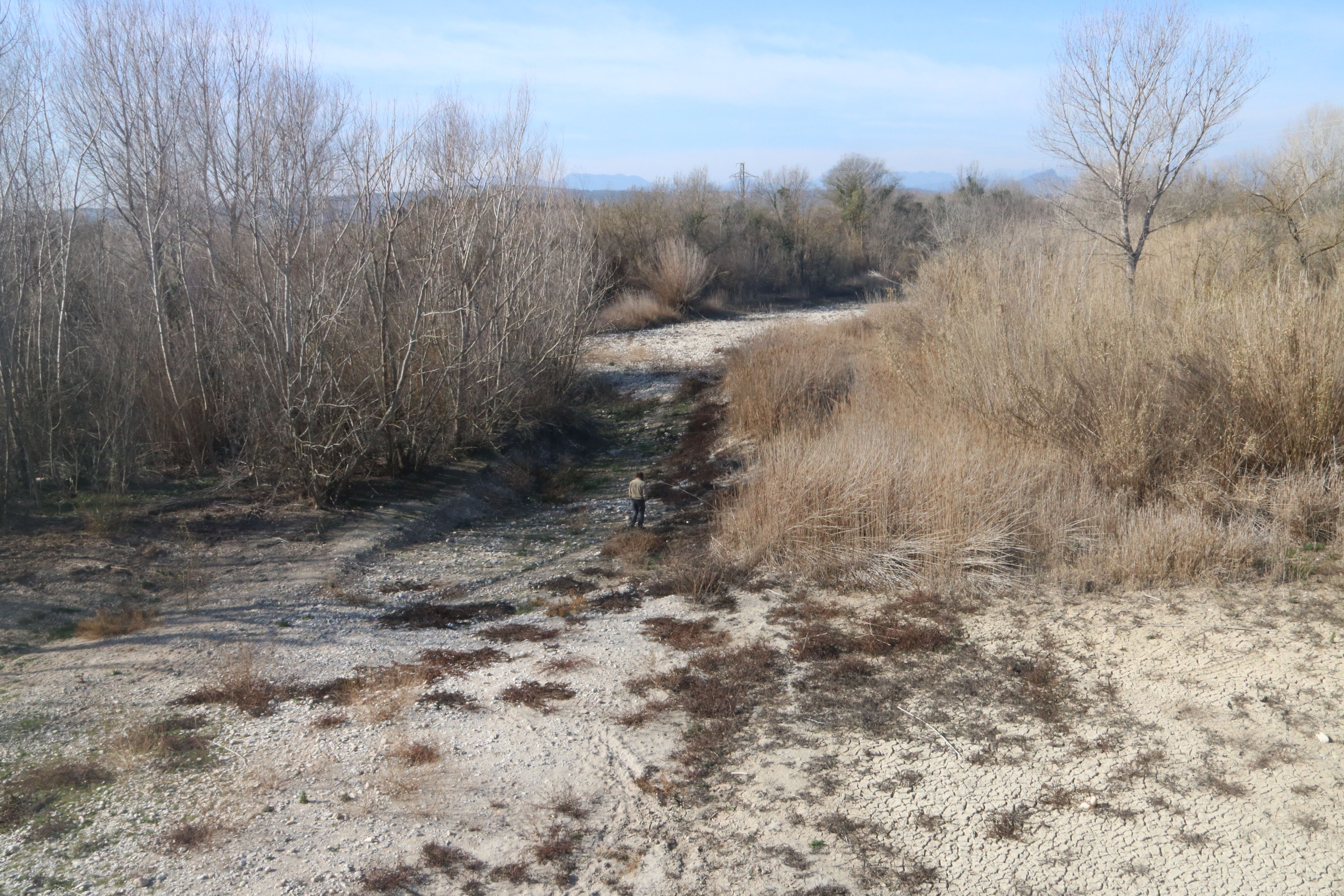 L'Alt Empordà -la Muga seca en una imatge d'arxiu- és una de les comarques més castigades per la sequera