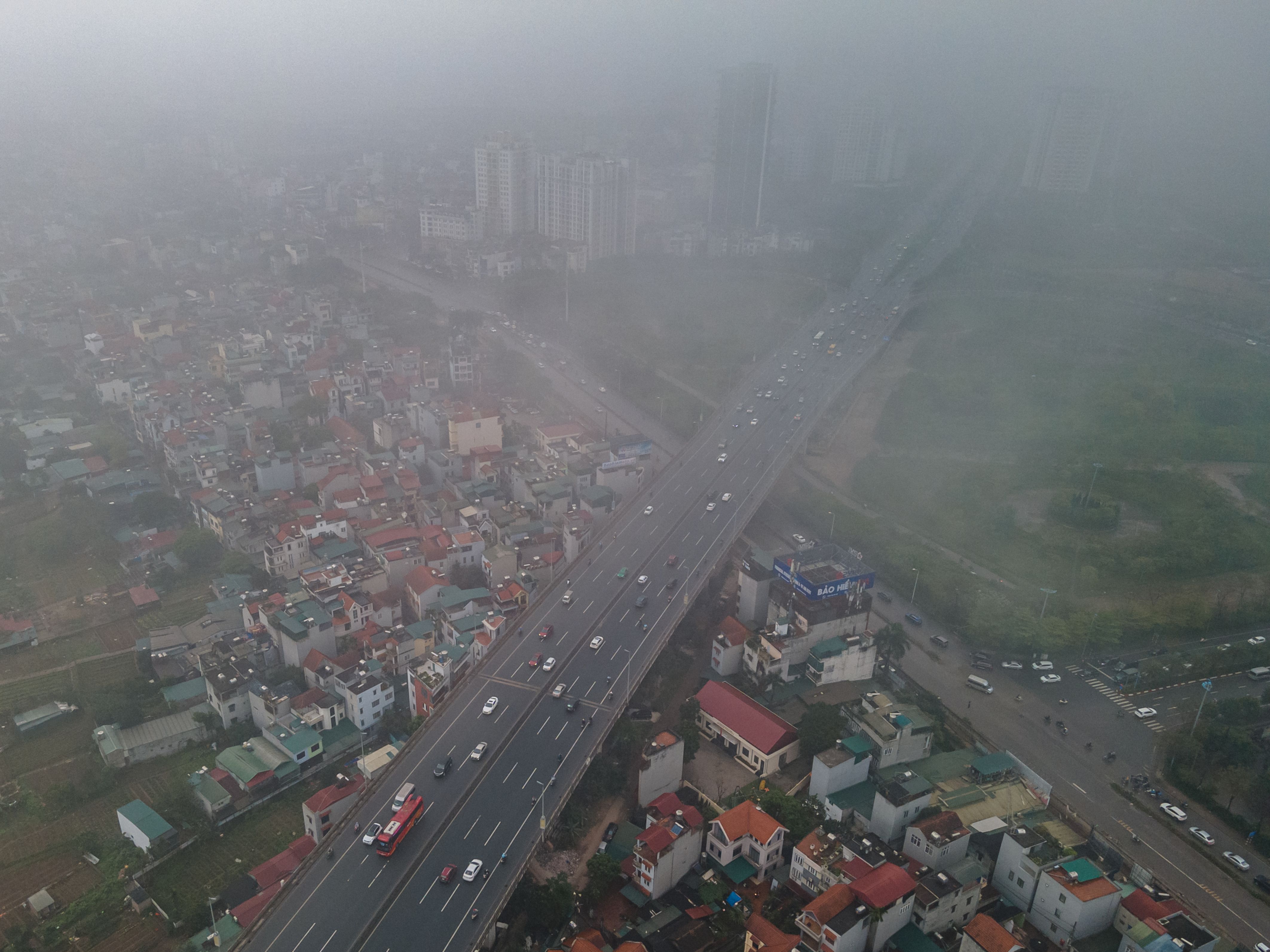 Hanoi al Vietnam, és una de les ciutats que pateixen molta contaminació