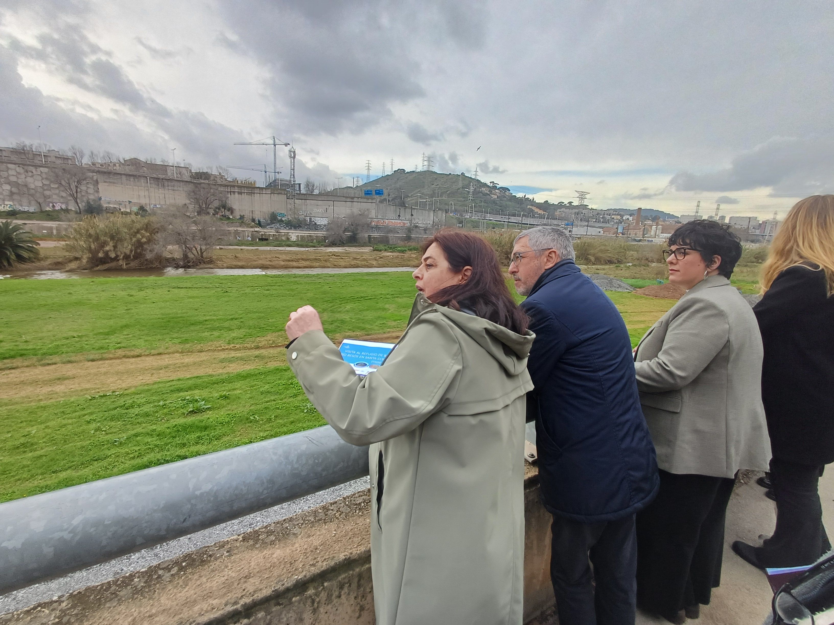 Visita a les obres de renaturalització del Besòs