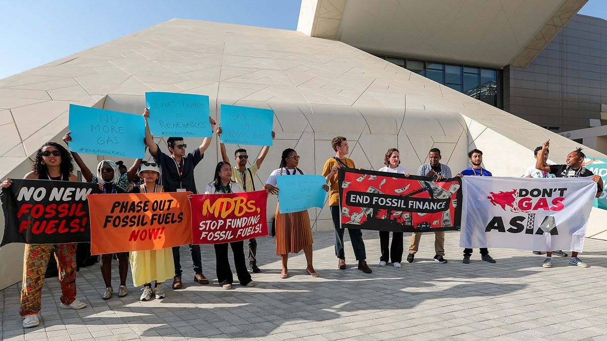 Protesta contra els combustibles fòssils a la COP28