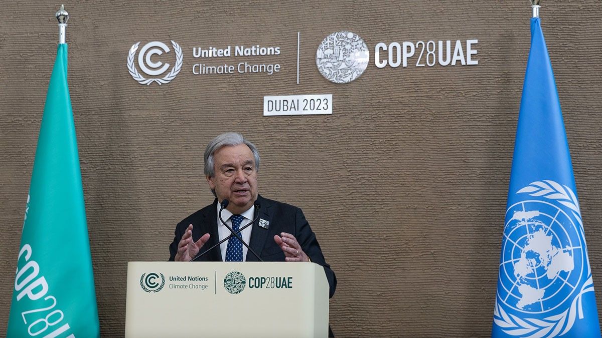 António Guterres, aquest dilluns a la COP28