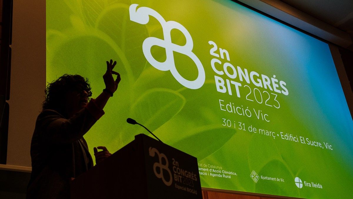 La consellera Teresa Jordà, en la inauguració del Congrés BIT