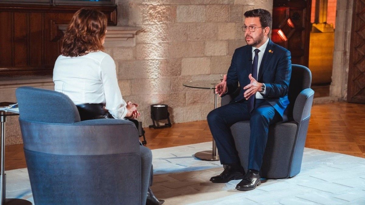 Pere Aragonès, entrevistat aquest dilluns a TV3.