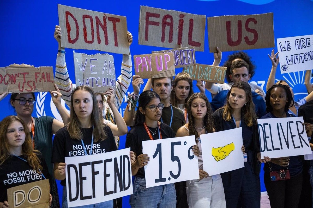 Protesta ecologista a les portes de la COP27