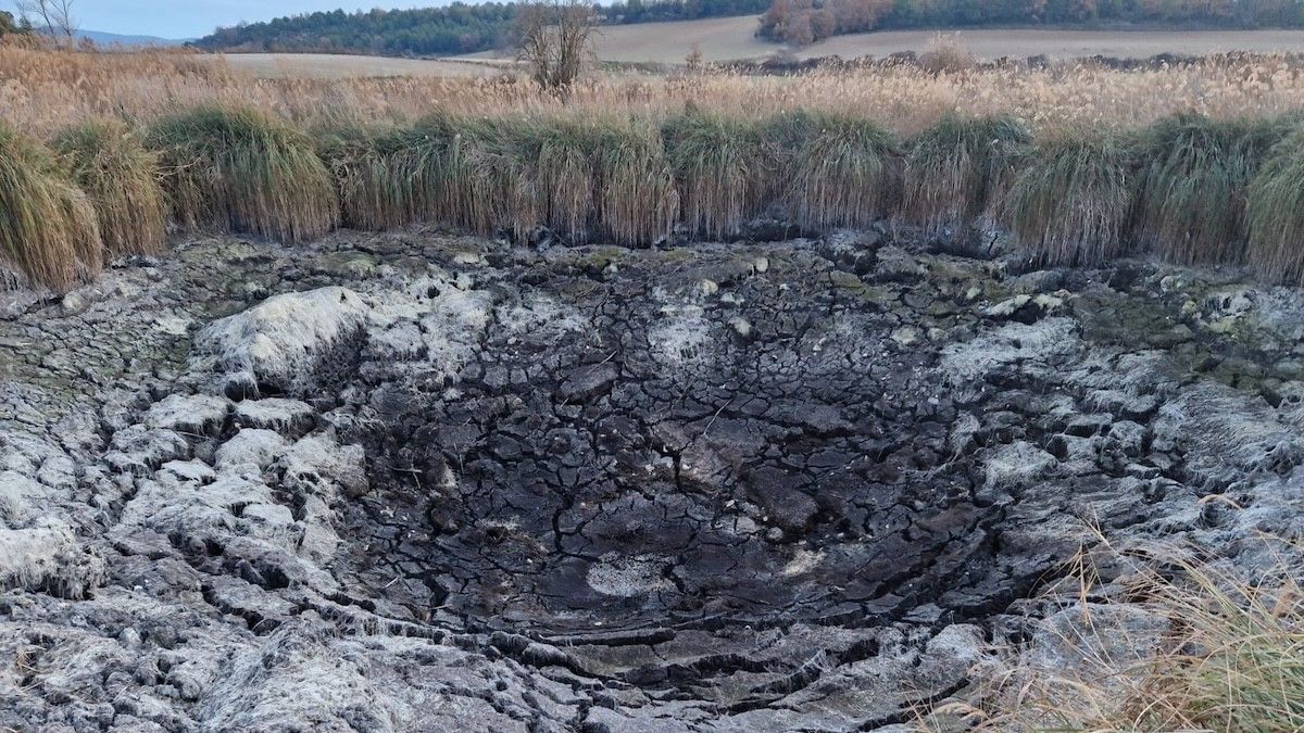 L'estany petit de Basturs, totalment assecat