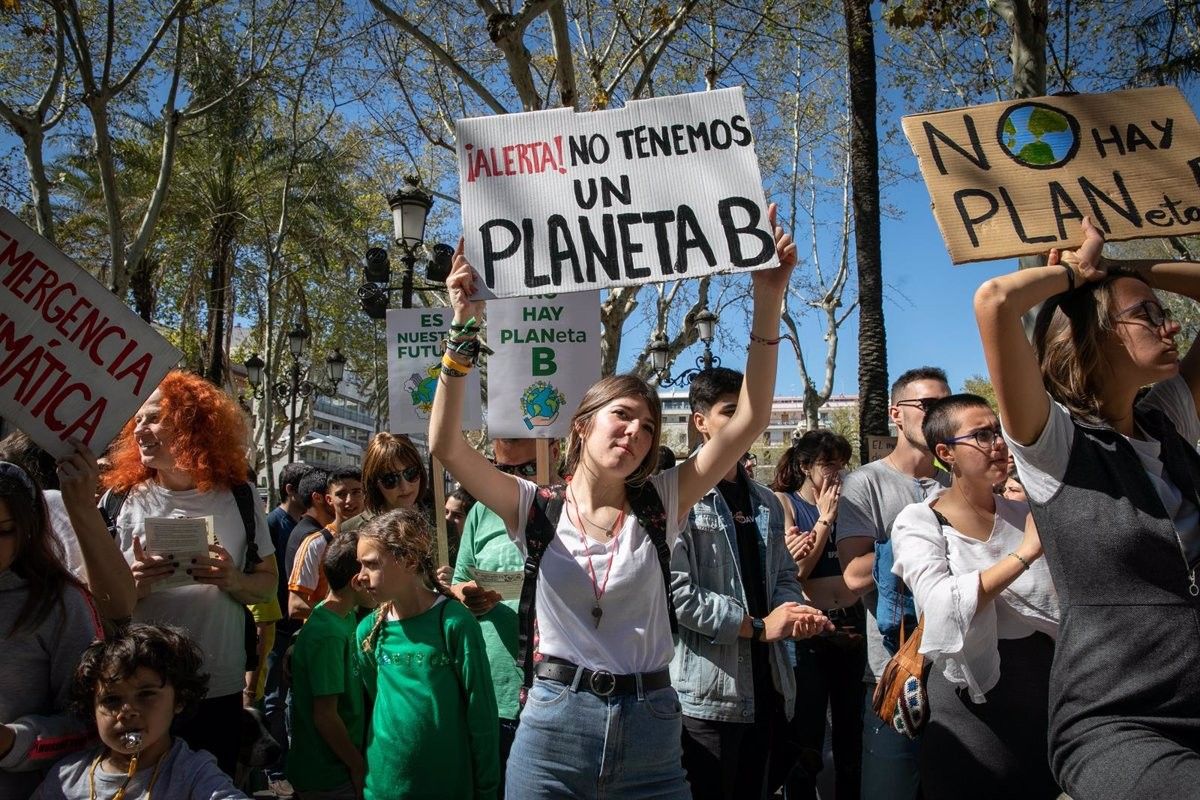 Una manifestació de Fridays for Future a l'Estat