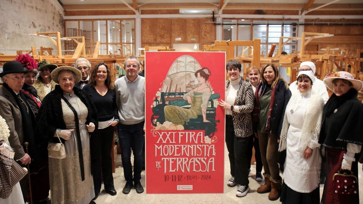 Presentat el cartell de la 21a edició de la Fira Modernista de Terrassa