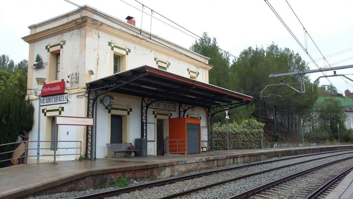 L'estació de tren de Viladecavalls