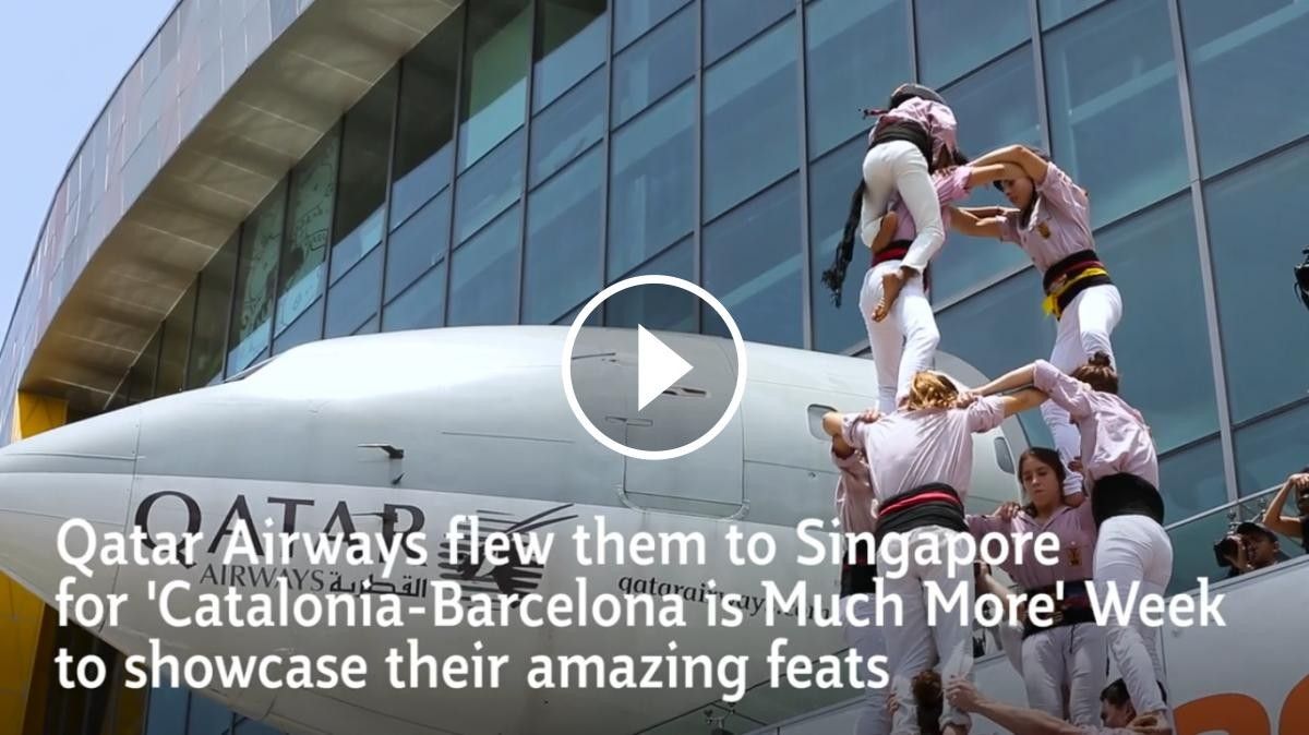 El vídeo de Qatar Airways protagonitzat pels Minyons
