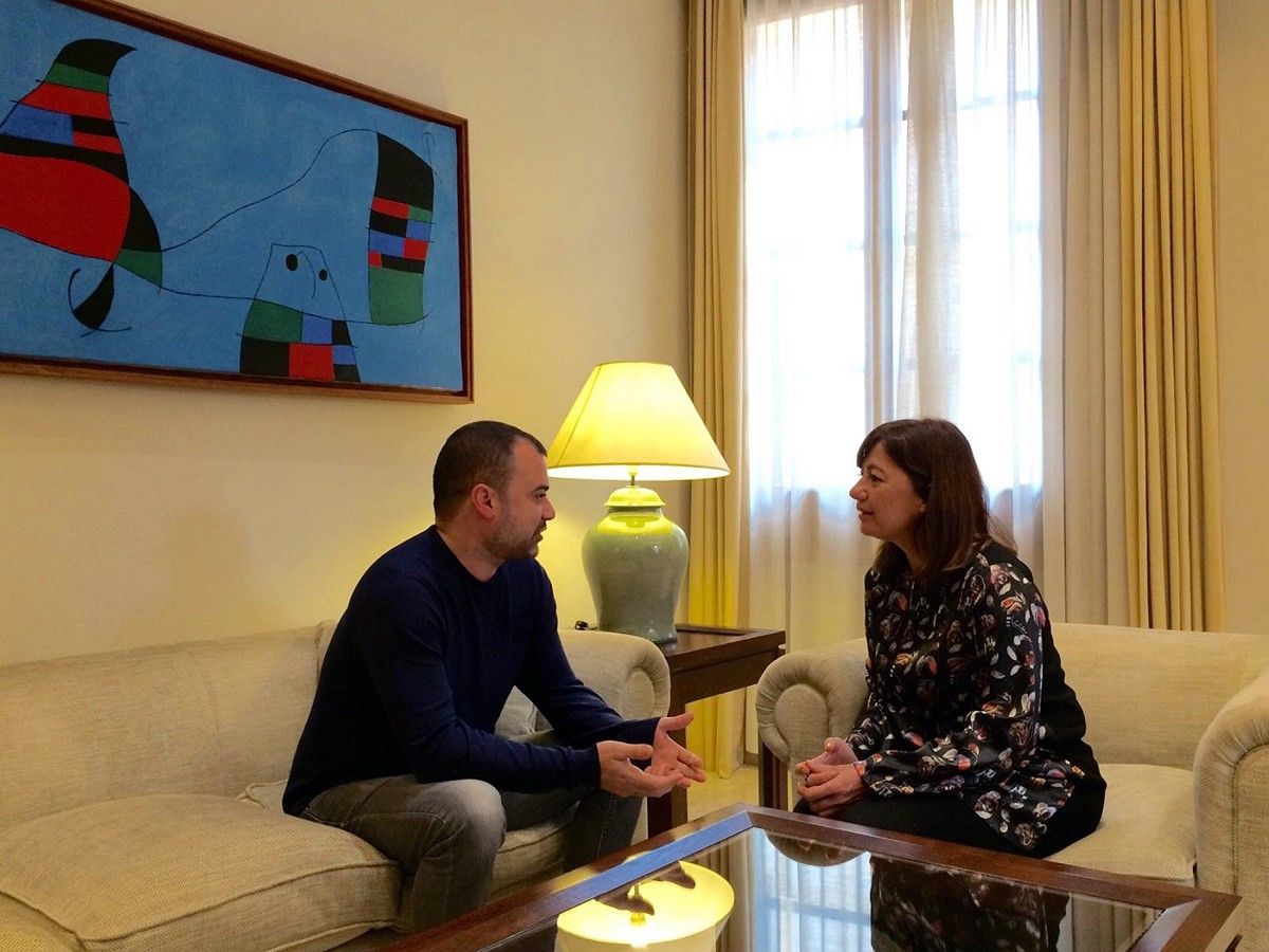Jordi Ballart, alcalde de Terrassa, i Francina Armengol, presidenta del govern balear.