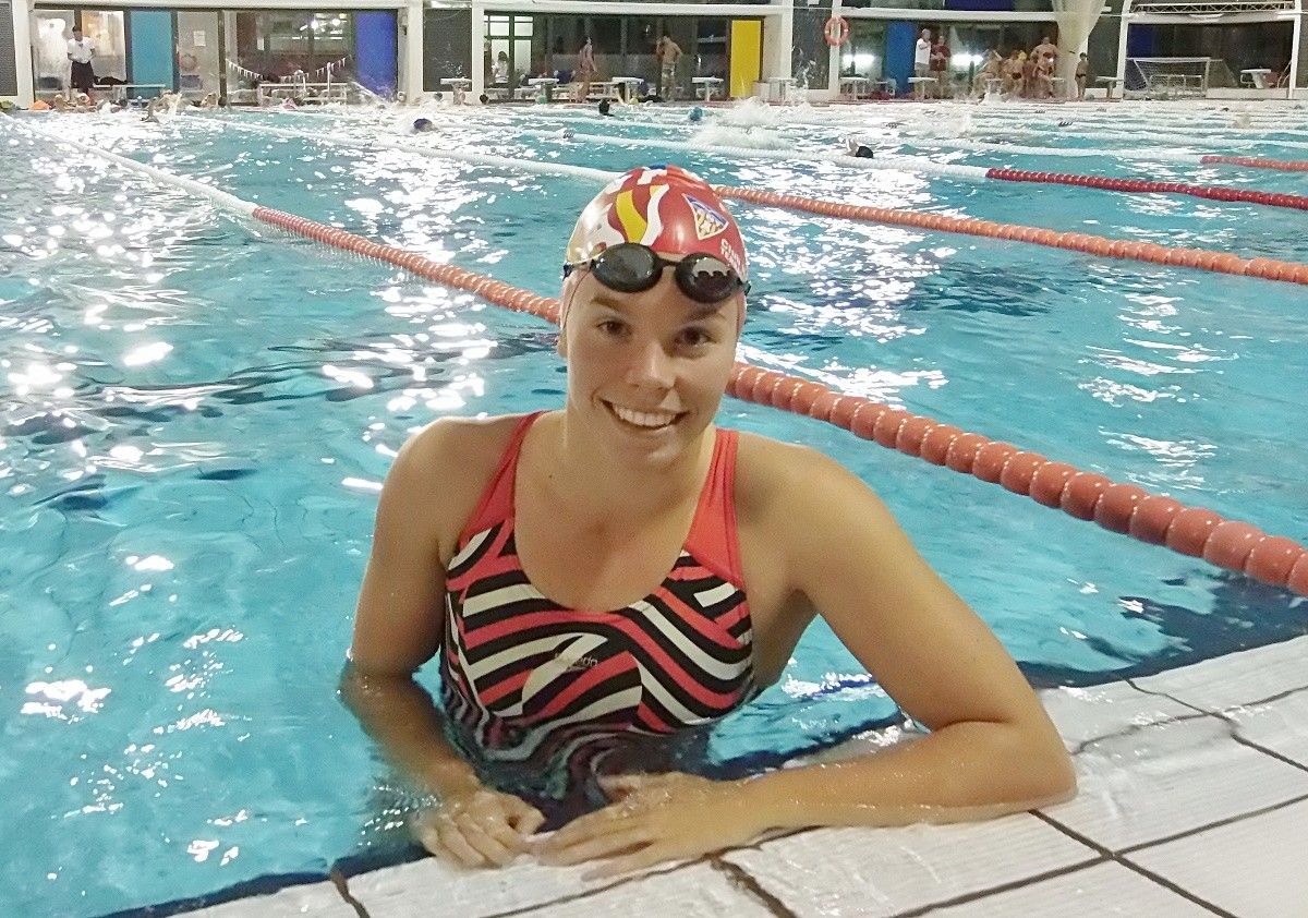 La nedadora del CN Terrassa Carmen Herrero.