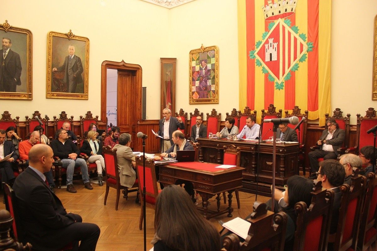 Una sessió del ple municipal de Terrassa.