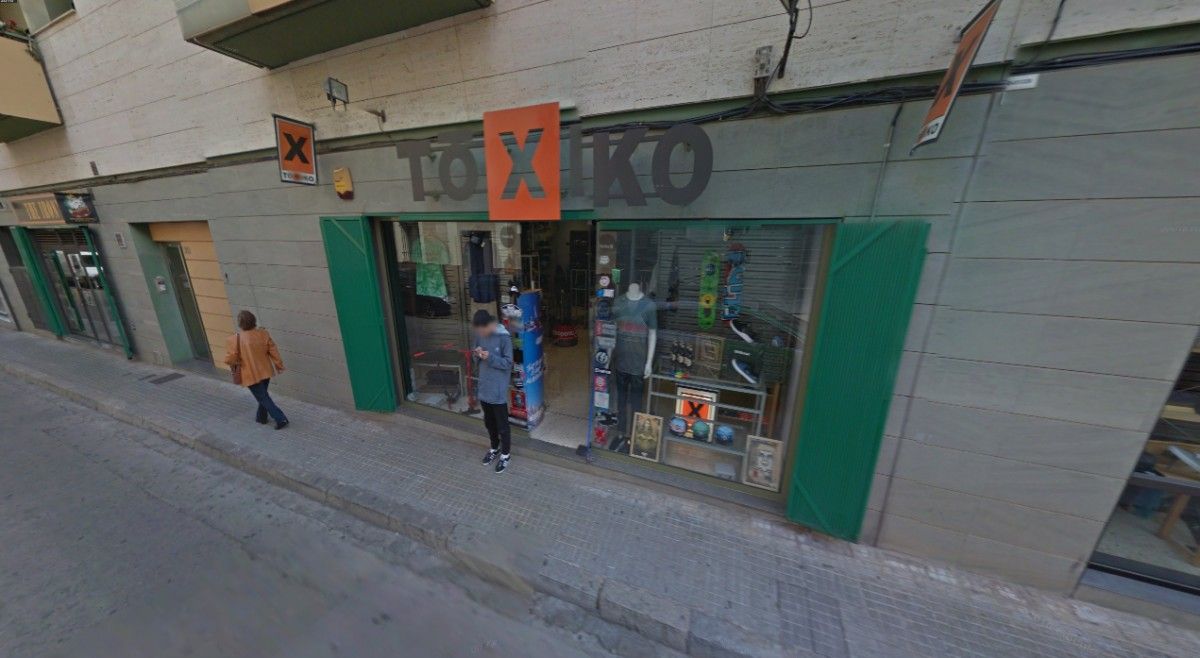 La botiga Toxiko, al carrer de la Cisterna de Terarssa