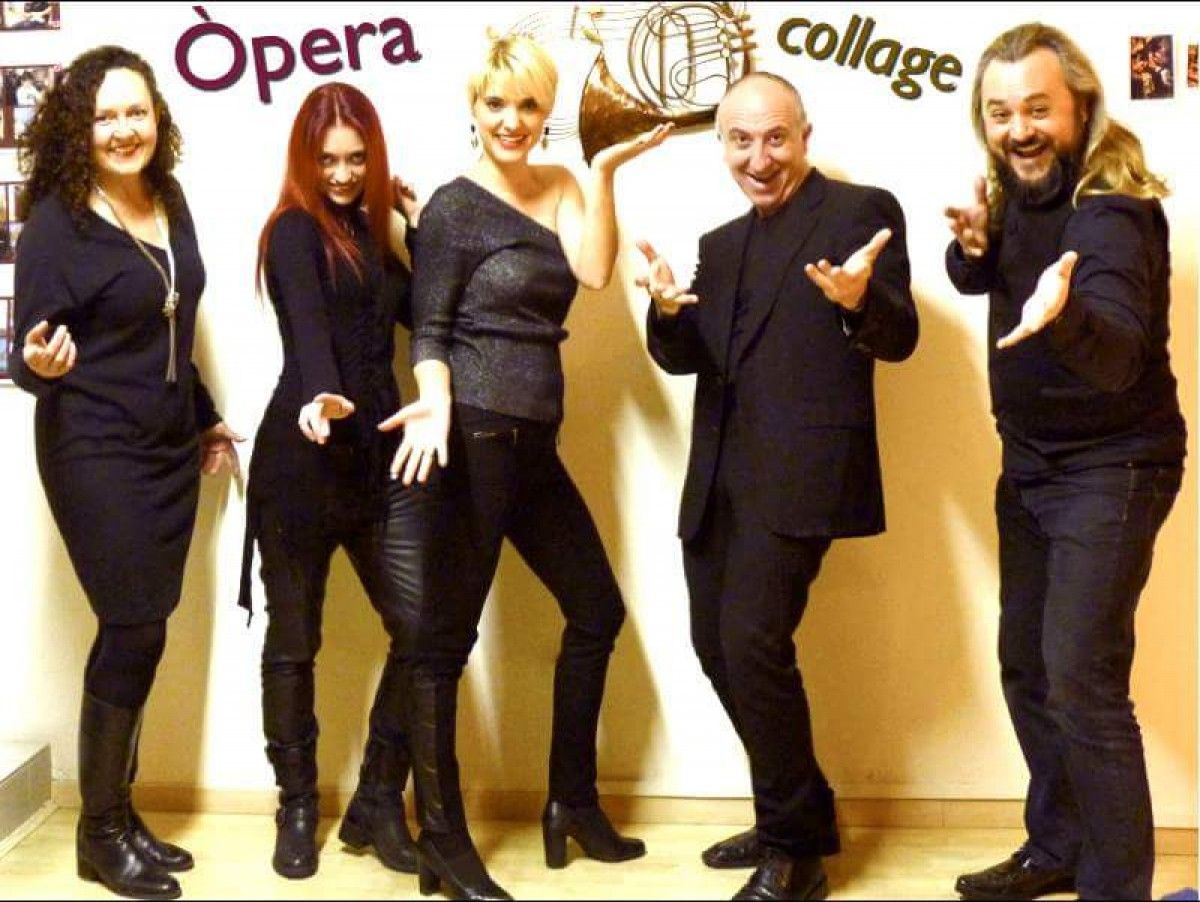 La Companyia Òpera-collage, en una imatge promocional.