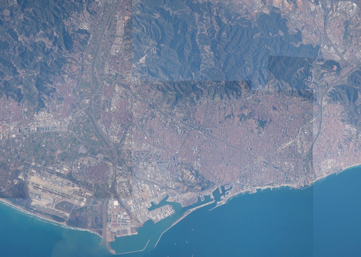 L'àrea de Barcelona vista des de l'espai