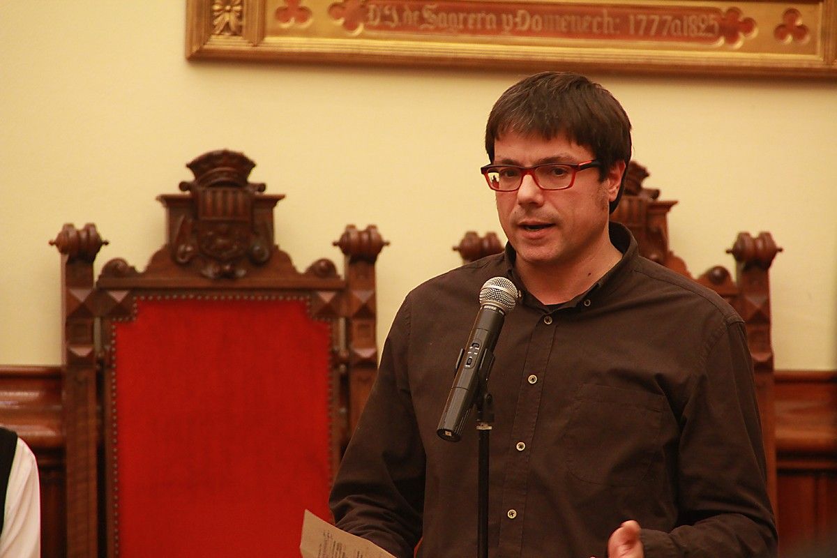 Xavi Matilla, portaveu de Terrassa en Comú, en una imatge d'arxiu.