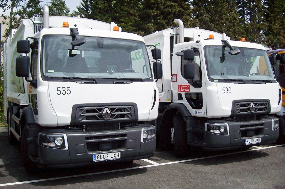 Els nous camions d'Eco-Equip.