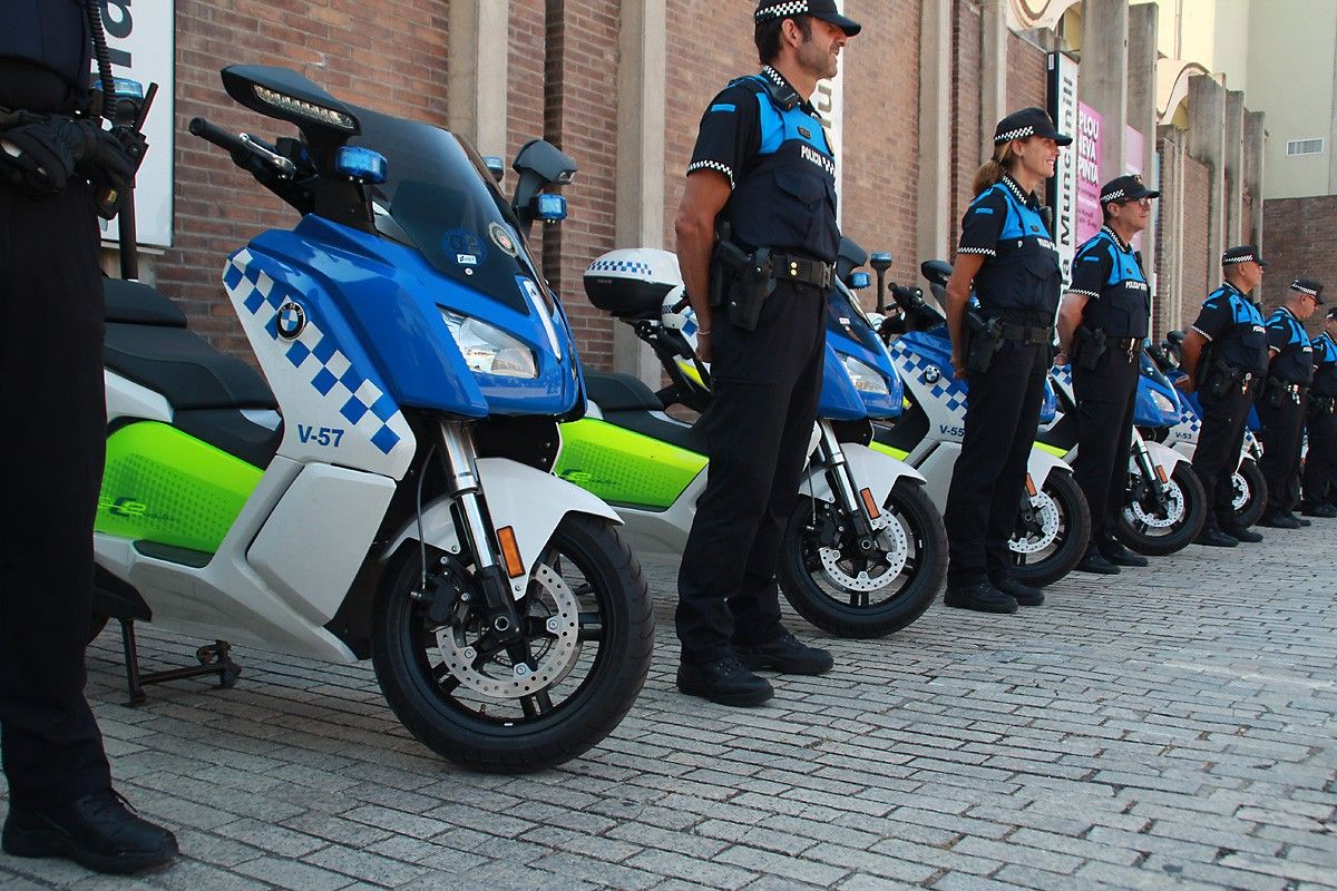 Les noves motos de la Policia Municipal de Terrassa.