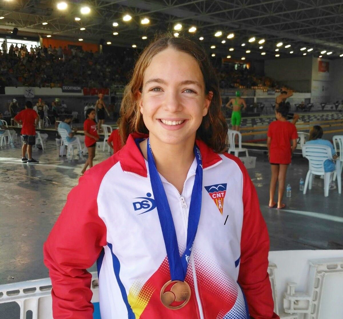 Aida López, amb la medalla de bronze.