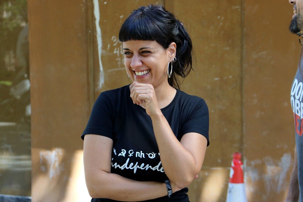 Anna Gabriel, diputada al Parlament de Catalunya per la Candidatura d'Unitat Popular - Crida Constituent.