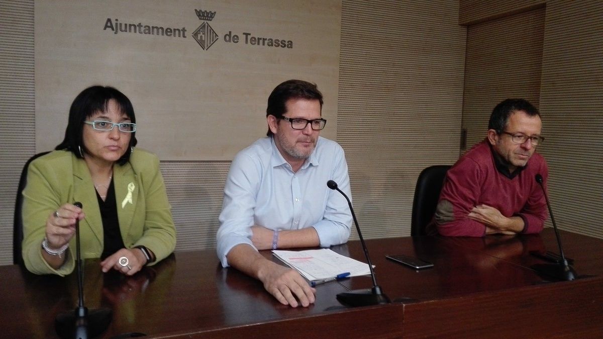 Labòria, Albert i Forn han comparegut l'endemà de la investidura del nou alcalde.