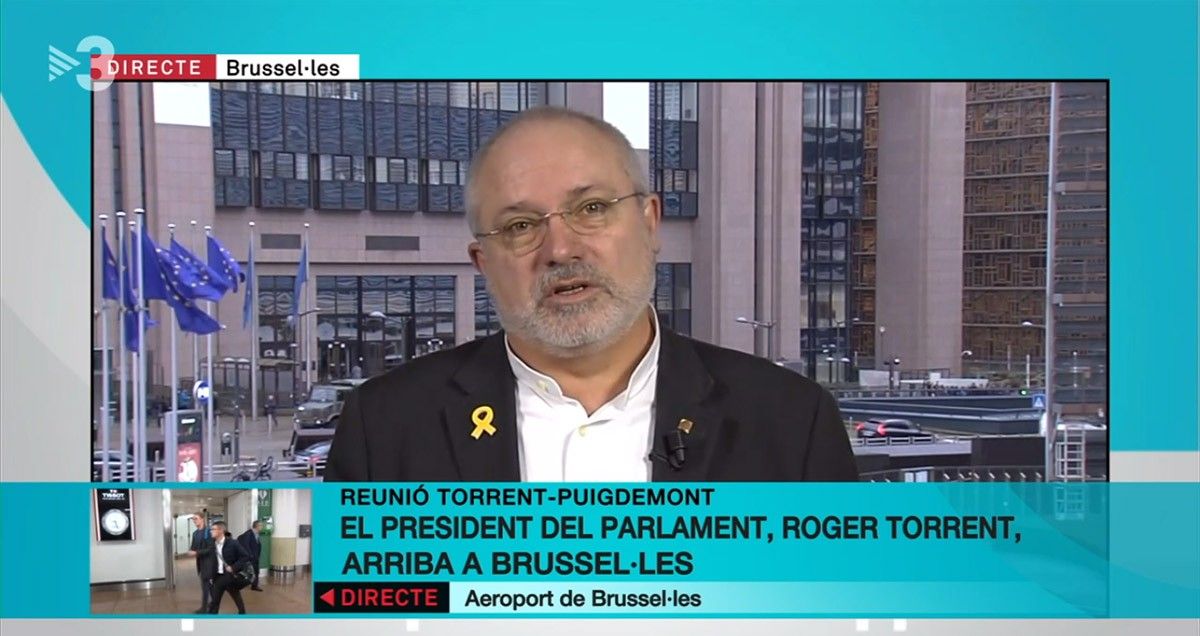 Lluís Puig, en l'entrevista amb TV3.