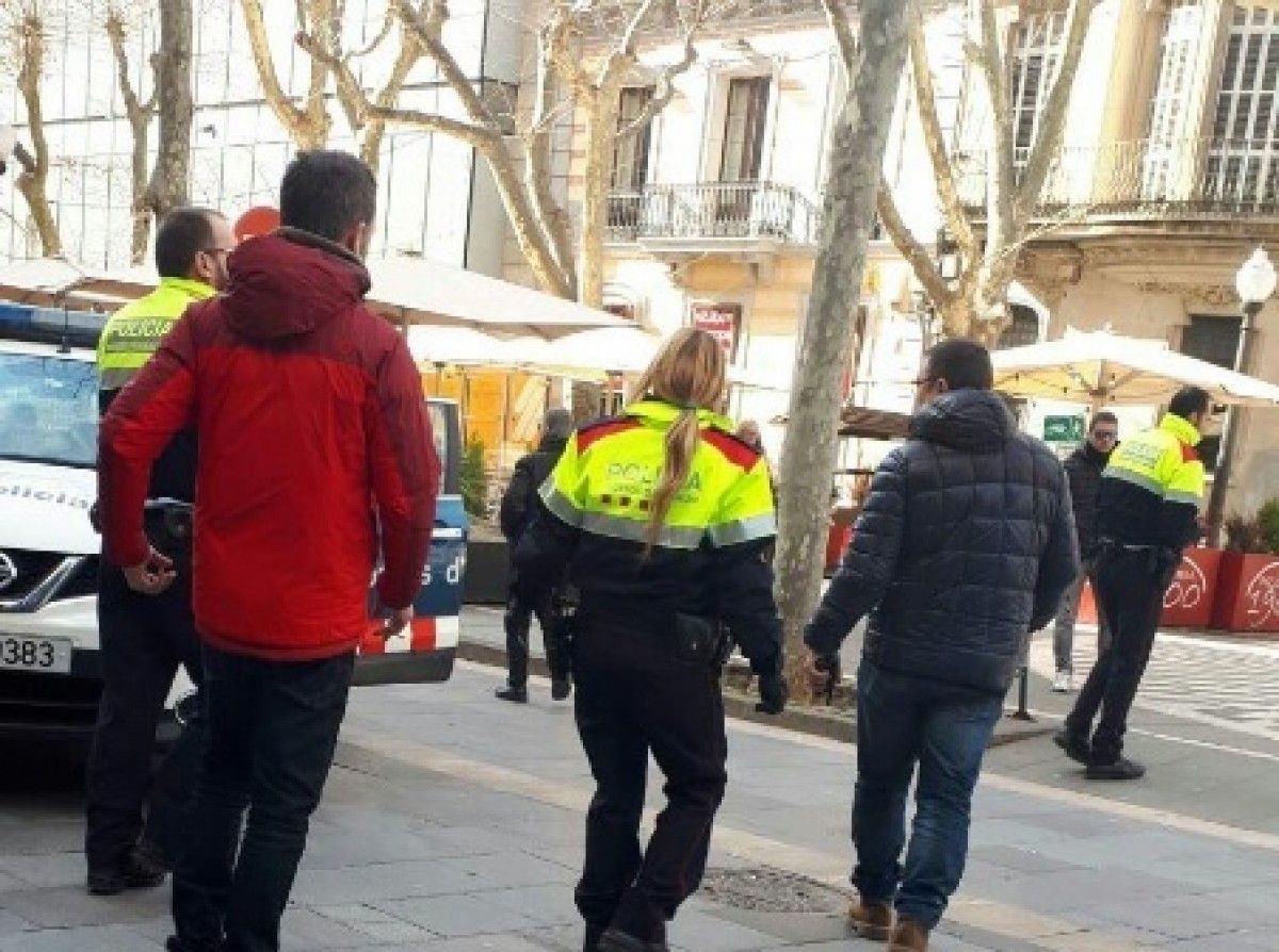Jordi Garcés, en el moment de la detenció