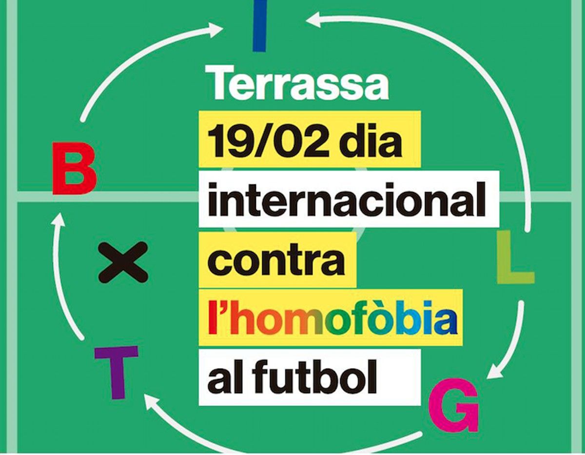 Cartell Dia Internacional contra l’Homofòbia al Futbol