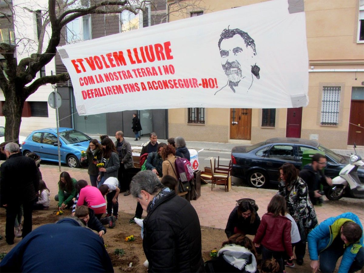 L'acte organitzat a la plaça Vallès