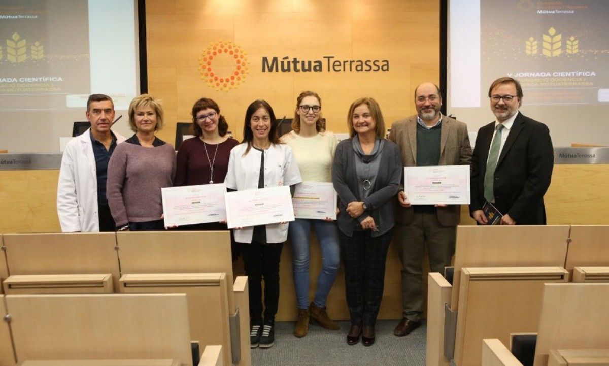 Guanyadors de la XIV edició de les beques de la Fundació Docència i Recerca MútuaTerrassa 2017.