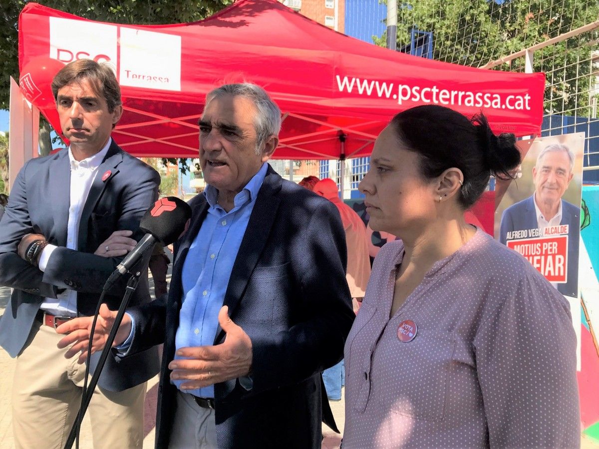 L'alcalde de Terrassa i candidat del PSC, Alfredo Vega al Mercadal. 