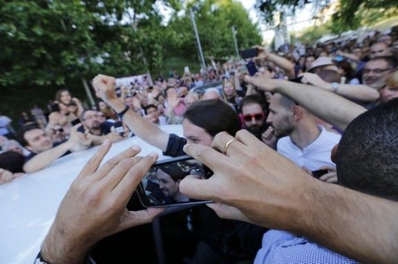 Pablo Iglesias reuneix 4.000 persones al Parc de Vallparadís de Terrassa