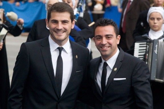 Iker Casillas i Xavi Hernández 